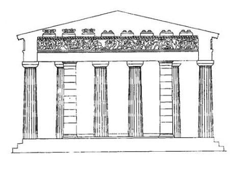 Афины. Храм Гефеста, или Гефестейон (ранее известный под названием Тезейона), между 440—430 гг. до н. э.
