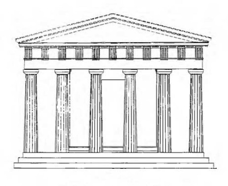 Мыс Суний. Храм Посейдона. Фасад