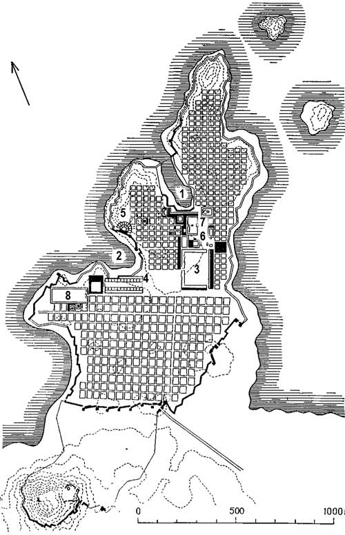 Милет, с 479 г. до н. э. План города 