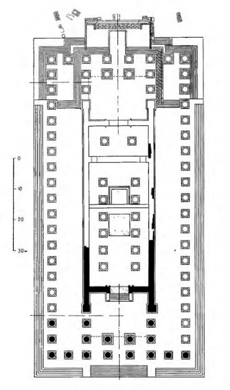 Сарды. Храм Артемиды, V и IV вв. до н. э. План