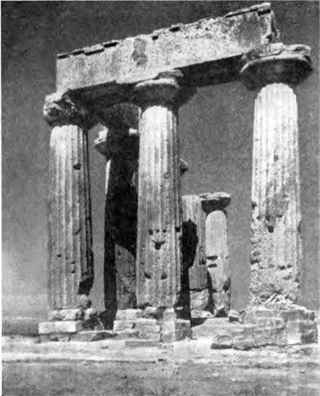 Коринф. Храм Аполлона, около 540 г. до н. э. Колонны