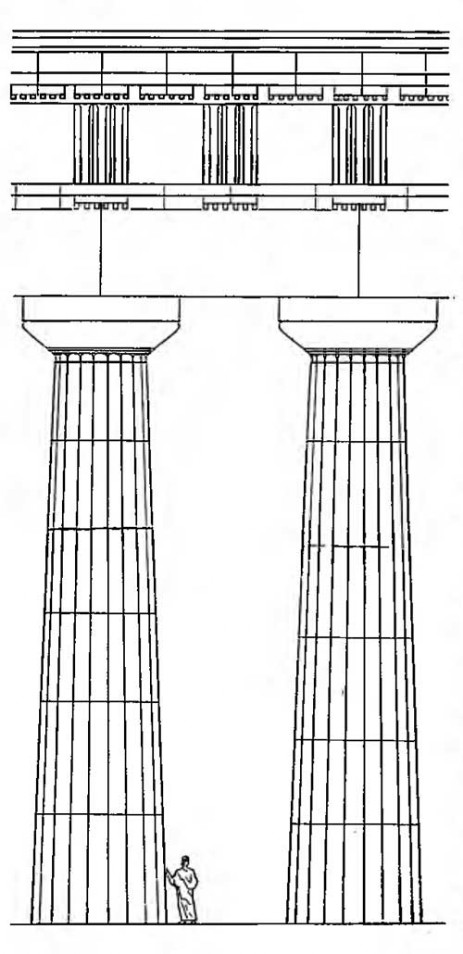 Селинунт. Храм G, с 520 до 470 г. до н. э. реконструкция ордеров позднего строительного периода 