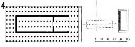 Планы храмов Геры. IV храм Геры, 2-я половина VI в. до н. э. 