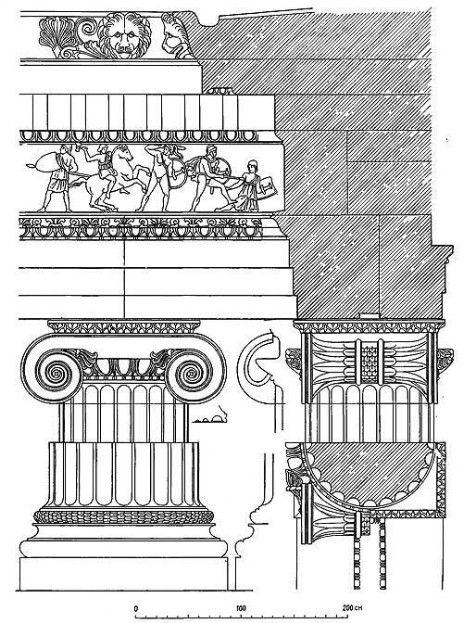 Магнесия на Меандре. Ордер храма Артемиды Левкофриены