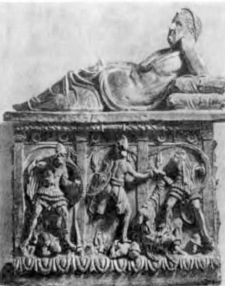 Перузия. Саркофаг, из гробницы Волумниев, II в. до н. э.