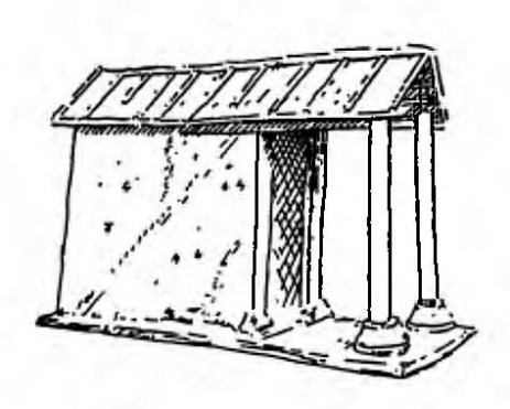 Конка (Сатрикум). Модель храма, VII в. до н. э.