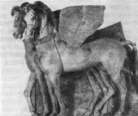Тарквинии. Терракотовые кони с фронтона храма Арадель Регина
