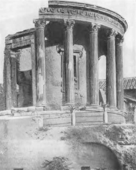 Тибур. Храм Сибиллы. Начало I в. до н. э. общий вид храма