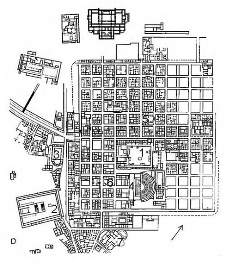 Тимгад. план города