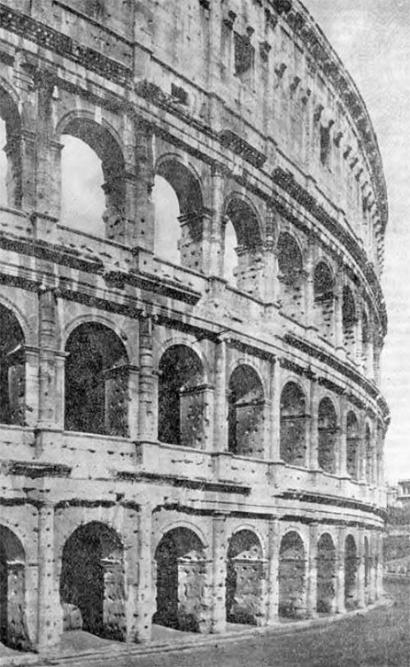 Рим. Колизей, 80 г. н. э. Современый вид