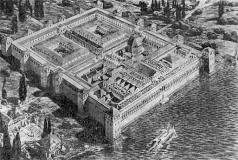 Дворец Диоклетиана. Реконструкция общего вида