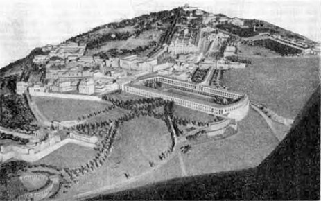 Тибур. Вилла Адриана, 118—138 гг. н.э . макет виллы