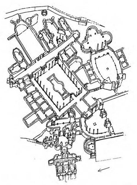 Пьяцца Армерина (Сицилия). Вилла, IV—V вв. н. э. Реконструкция общего вида