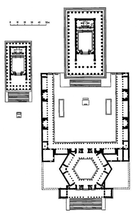 План Большого и Малого храмов