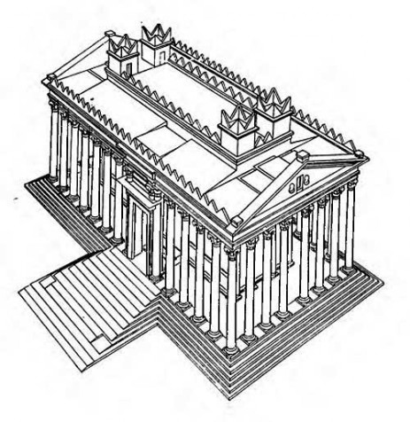 Пальмира (Сирия). Храм Бела, I—III вв. Реконструкция храма