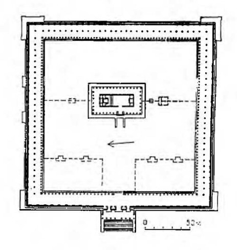 Пальмира (Сирия). Храм Бела, I—III вв. генеральный план